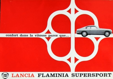 Lancia Flamina Supersport Modelprogram 1965 Carbrochure (7083)